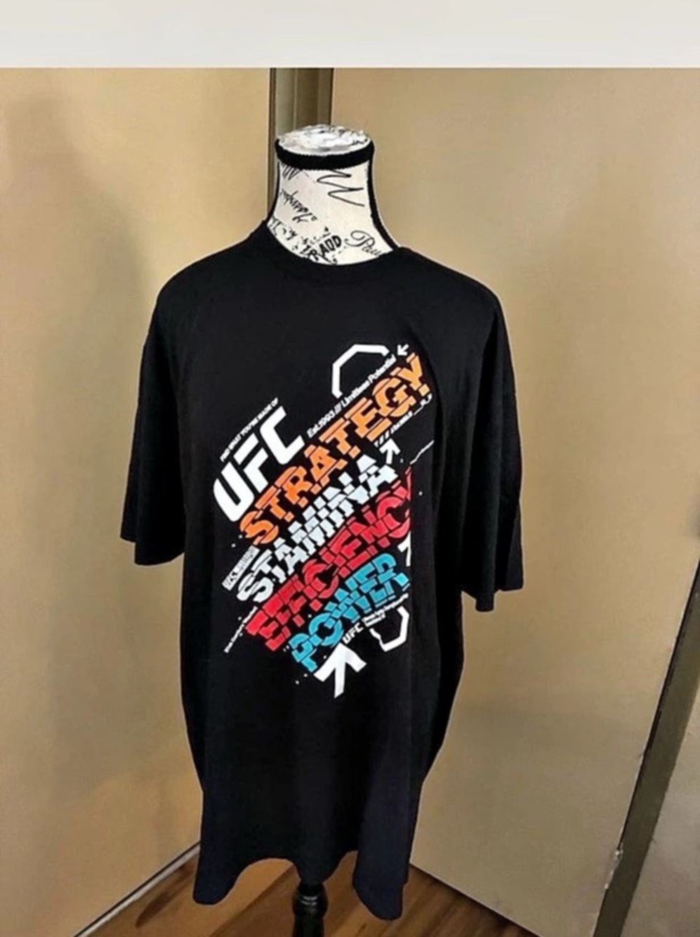 UFC Strategy Stamina Efficiency Power Graphic Tee XXL